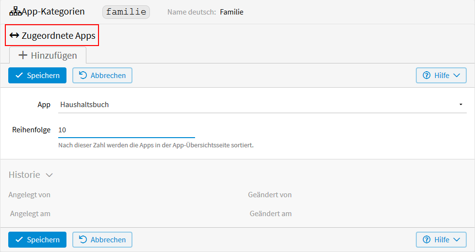 App-Zuordnung