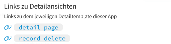 Platzhalter für Links zu Detailansichten