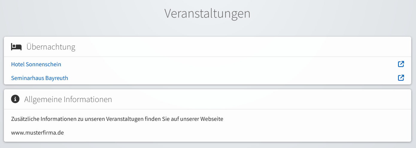 Übersichtsseite Ergebnis